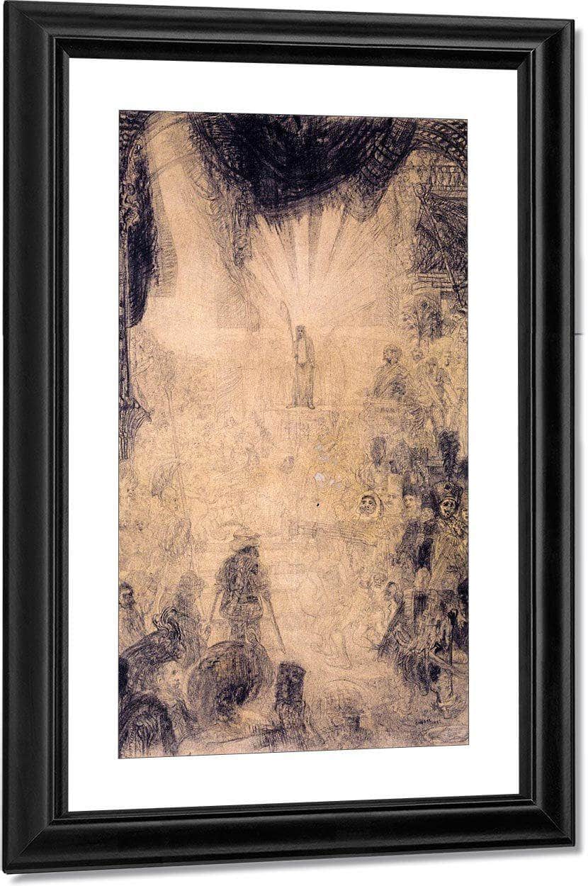 The Rising Christ Shown To The People By James Ensor Fine Art Print