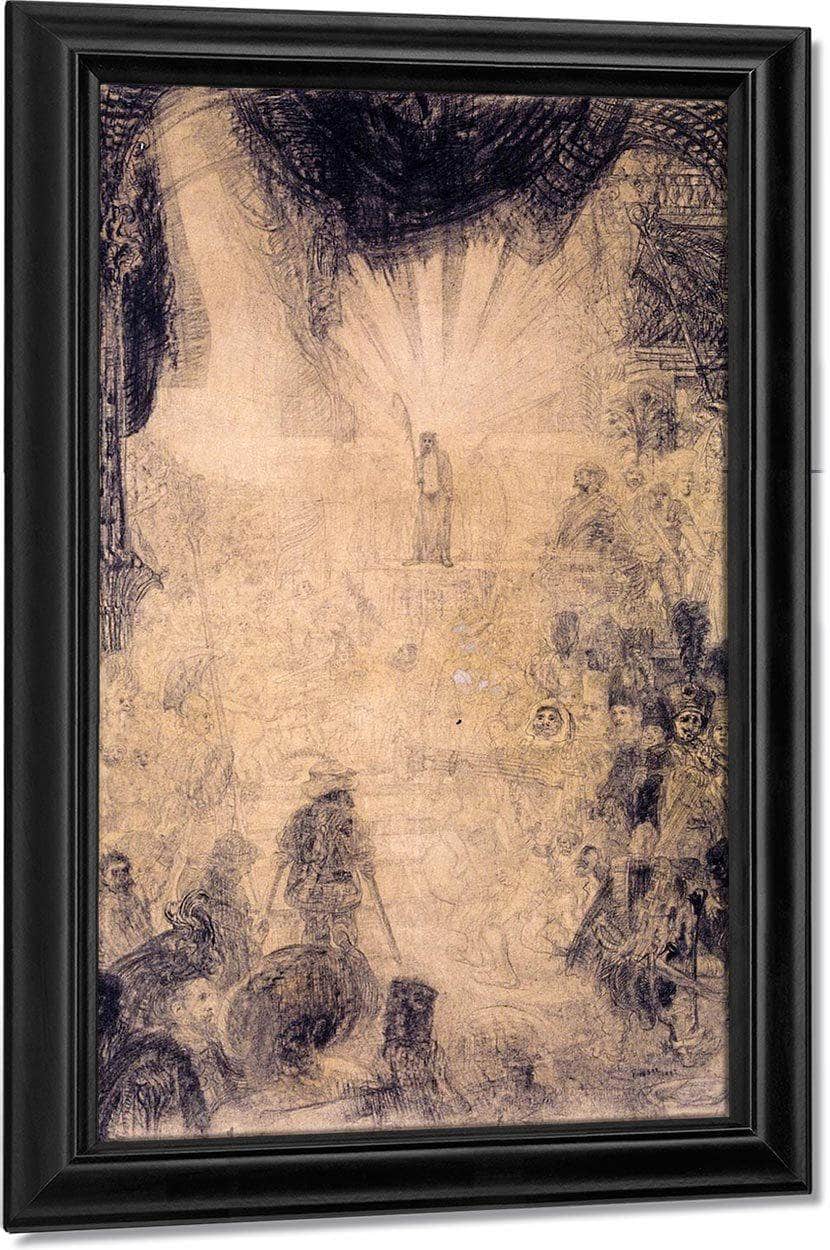 The Rising Christ Shown To The People By James Ensor Fine Art Print