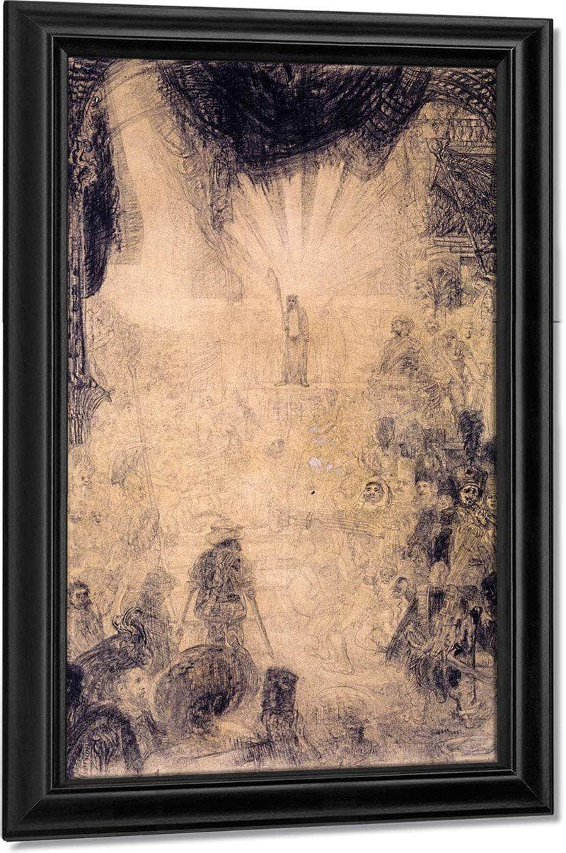 The Rising Christ Shown To The People By James Ensor Fine Art Print