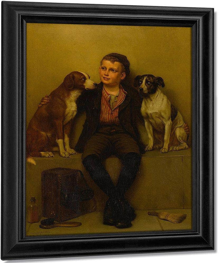 The Rivals By John George Brown Fine Art Print