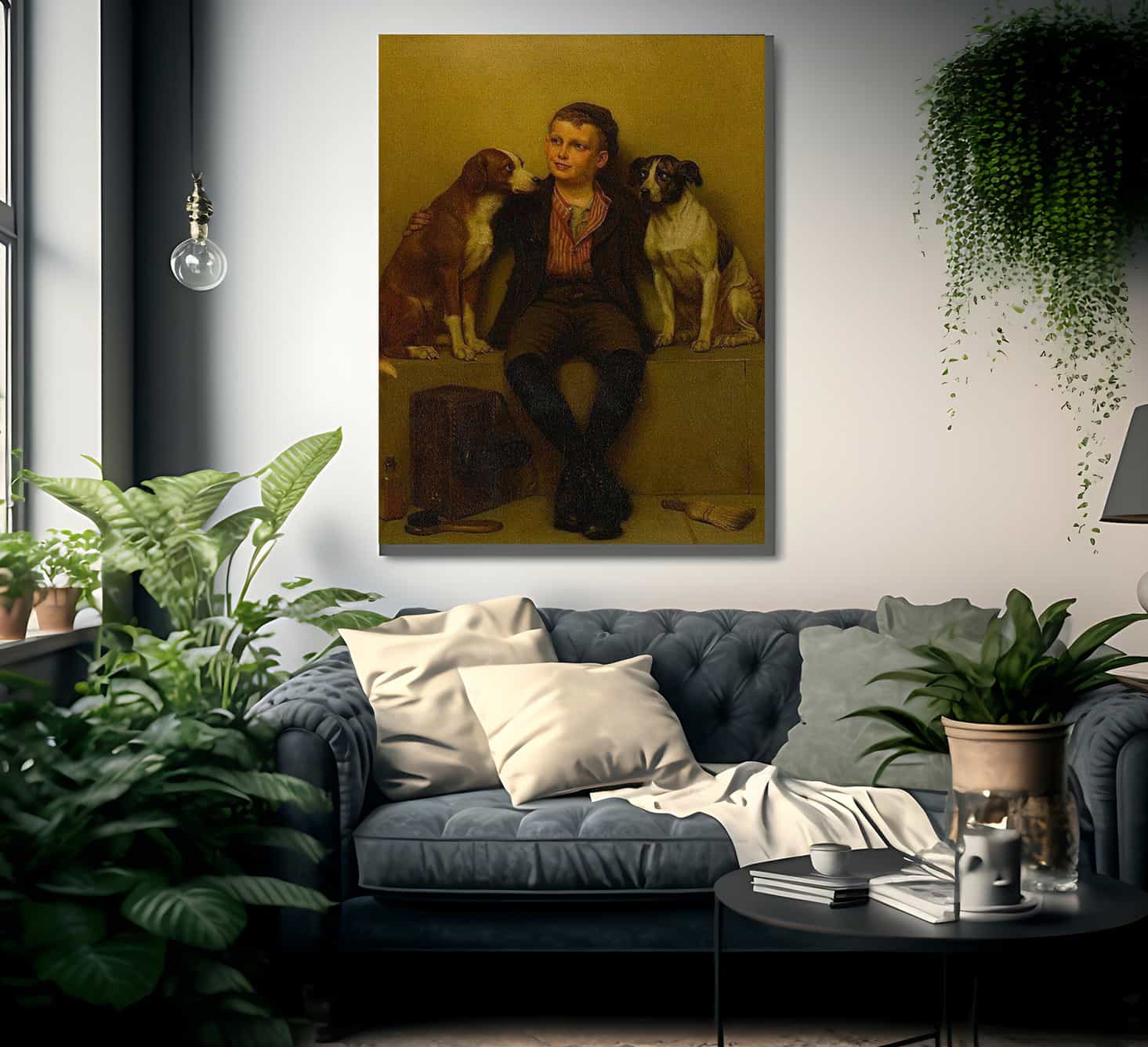 The Rivals By John George Brown Fine Art Print