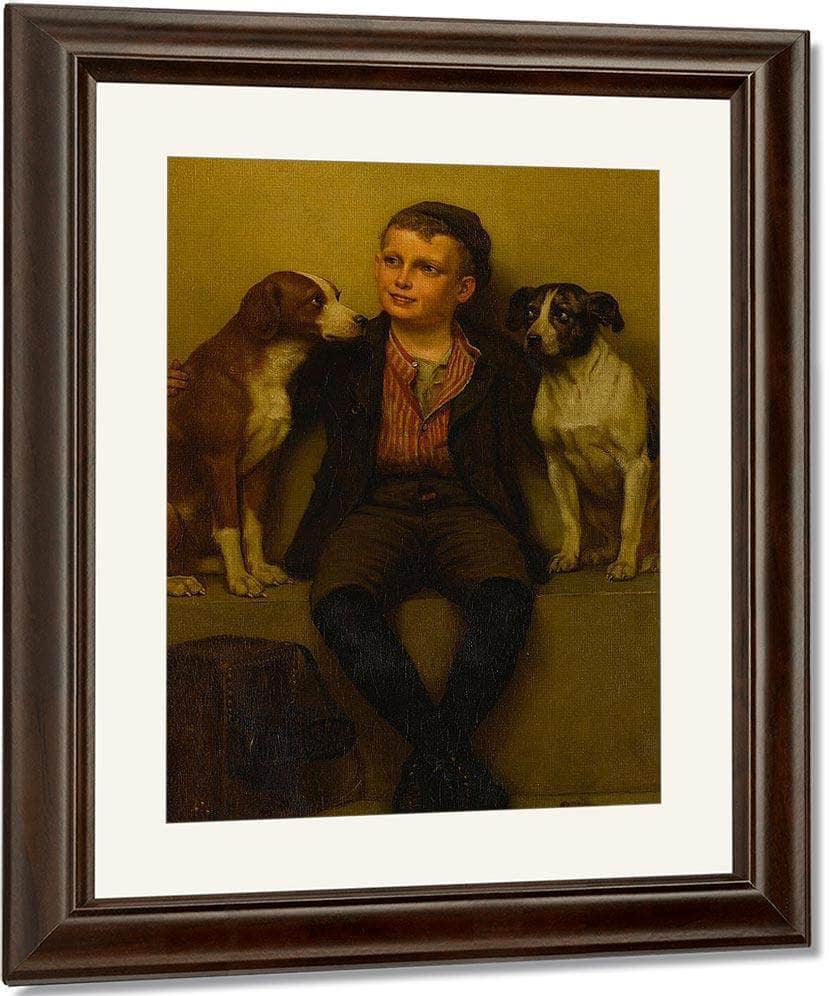 The Rivals By John George Brown Fine Art Print
