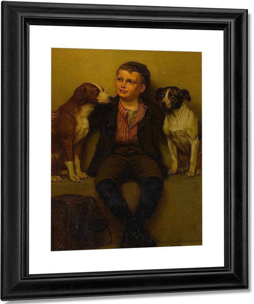 The Rivals By John George Brown Fine Art Print