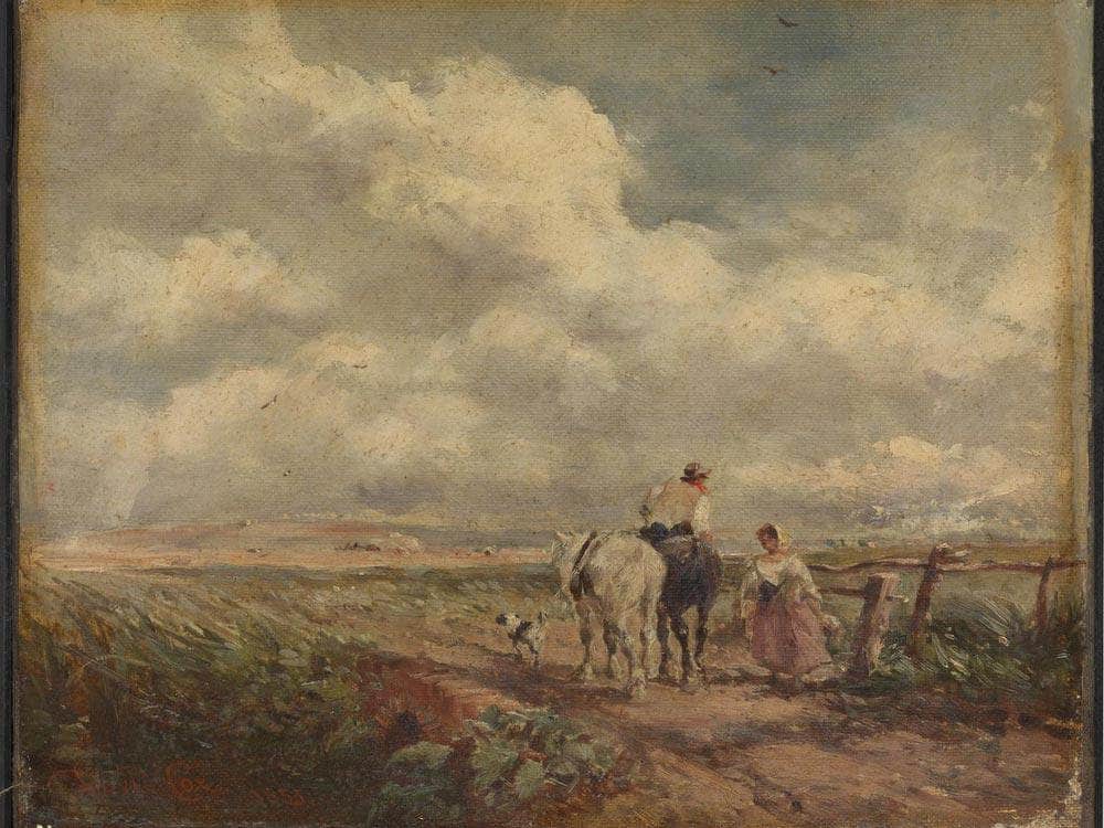 The Road Across The Common By David Cox Fine Art Print