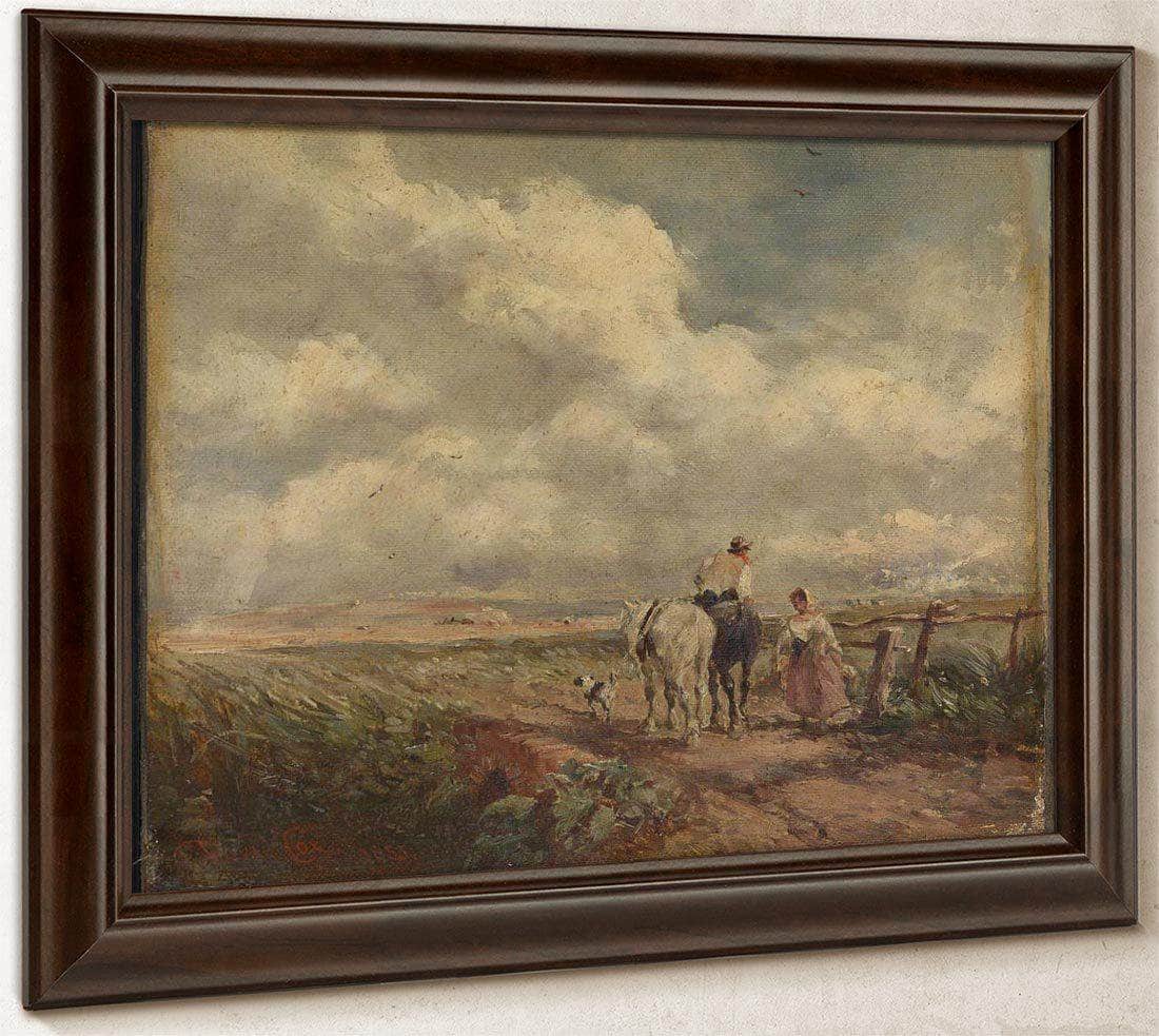 The Road Across The Common By David Cox Fine Art Print