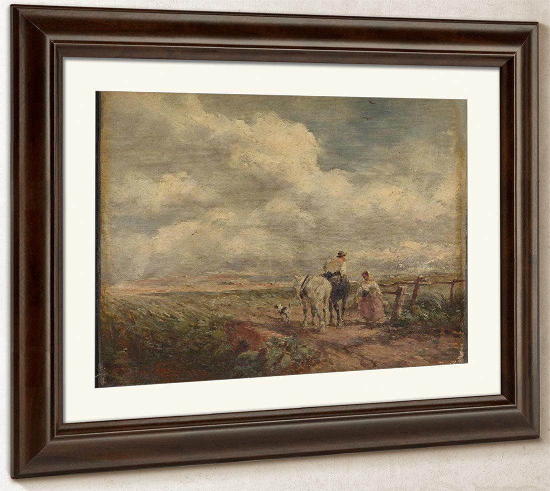 The Road Across The Common By David Cox Fine Art Print