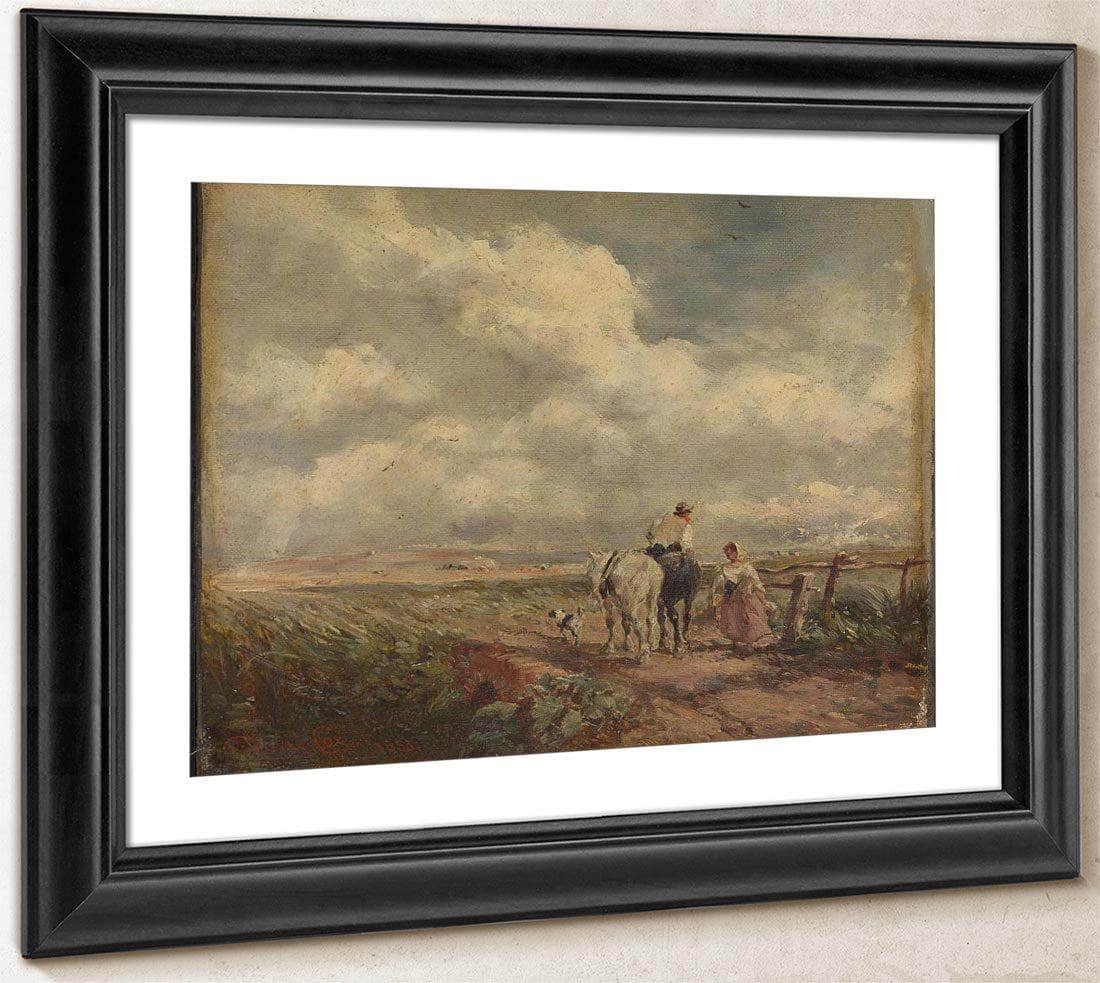 The Road Across The Common By David Cox Fine Art Print