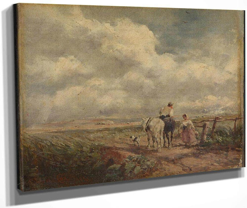 The Road Across The Common By David Cox Fine Art Print