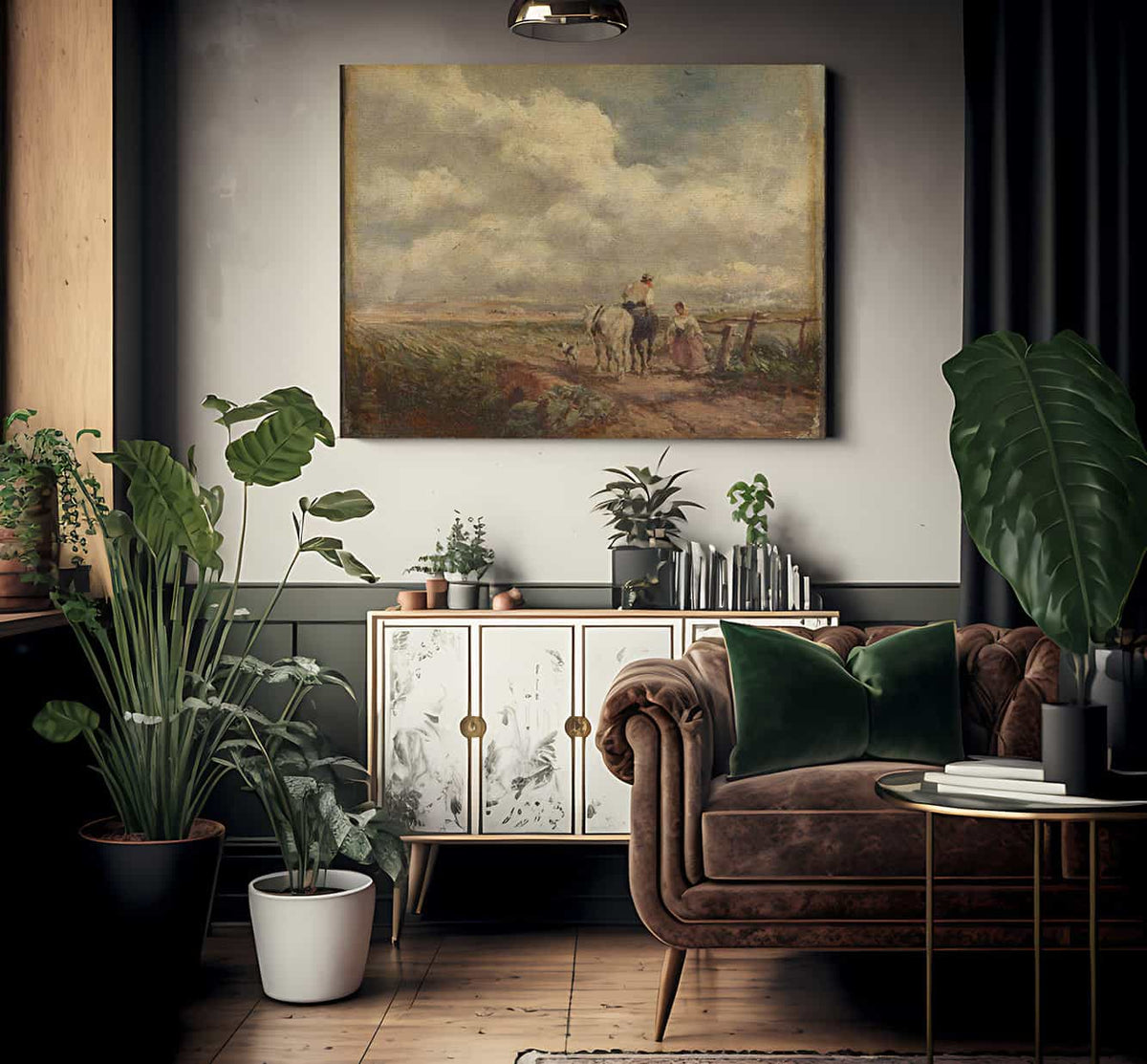 The Road Across The Common By David Cox Fine Art Print