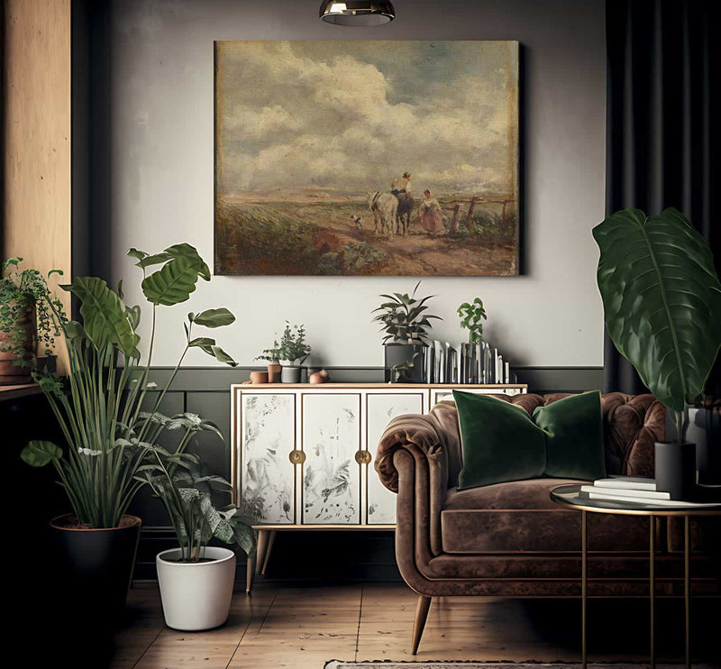 The Road Across The Common By David Cox Fine Art Print