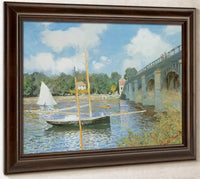 The Road Bridge At Argenteuil By Claude Monet Fine Art Print