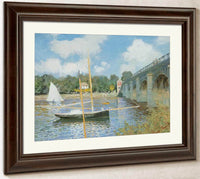The Road Bridge At Argenteuil By Claude Monet Fine Art Print