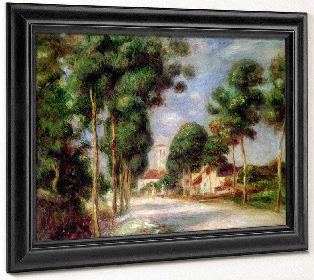The Road To Essoyes By Pierre Auguste Renoir Fine Art Print