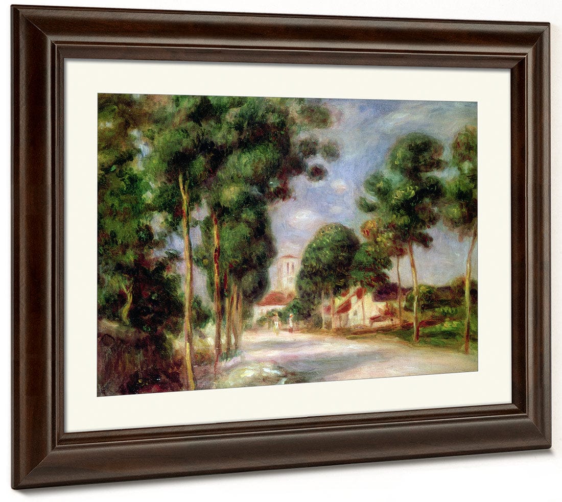 The Road To Essoyes By Pierre Auguste Renoir Fine Art Print