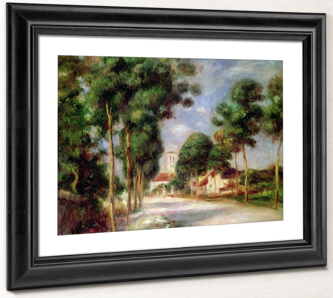 The Road To Essoyes By Pierre Auguste Renoir Fine Art Print