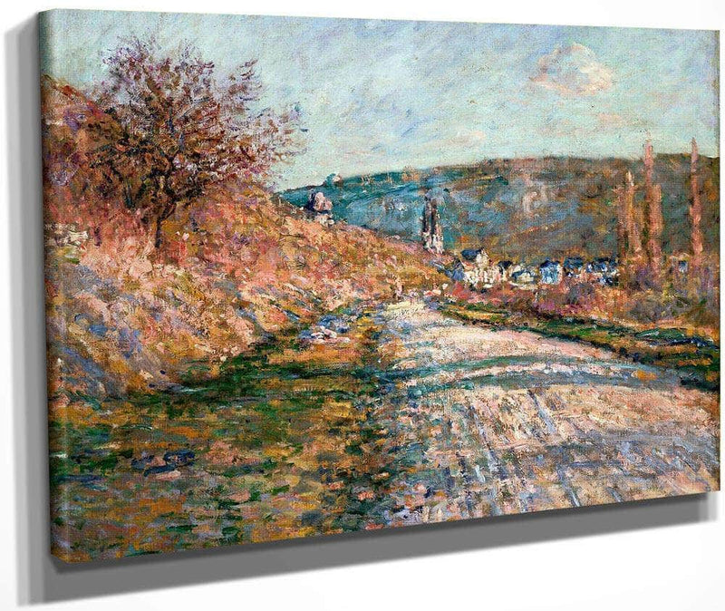The Road To Vetheuil By Monet Claude Fine Art Print