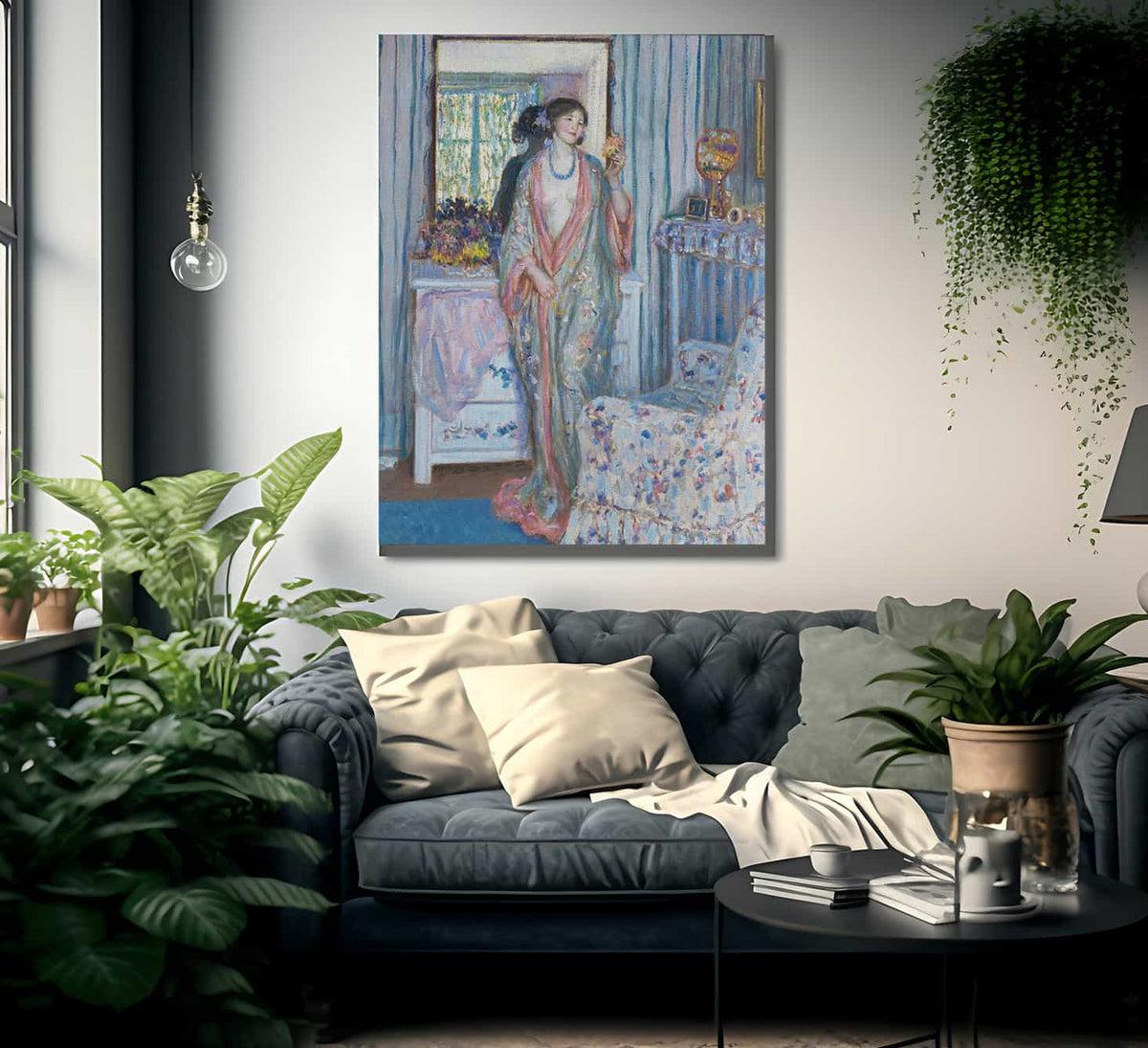 The Robe By Frederick Carl Frieseke Fine Art Print