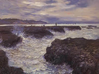 The Rocks Near Pourville At Ebb Tide By Claude Monet Fine Art Print