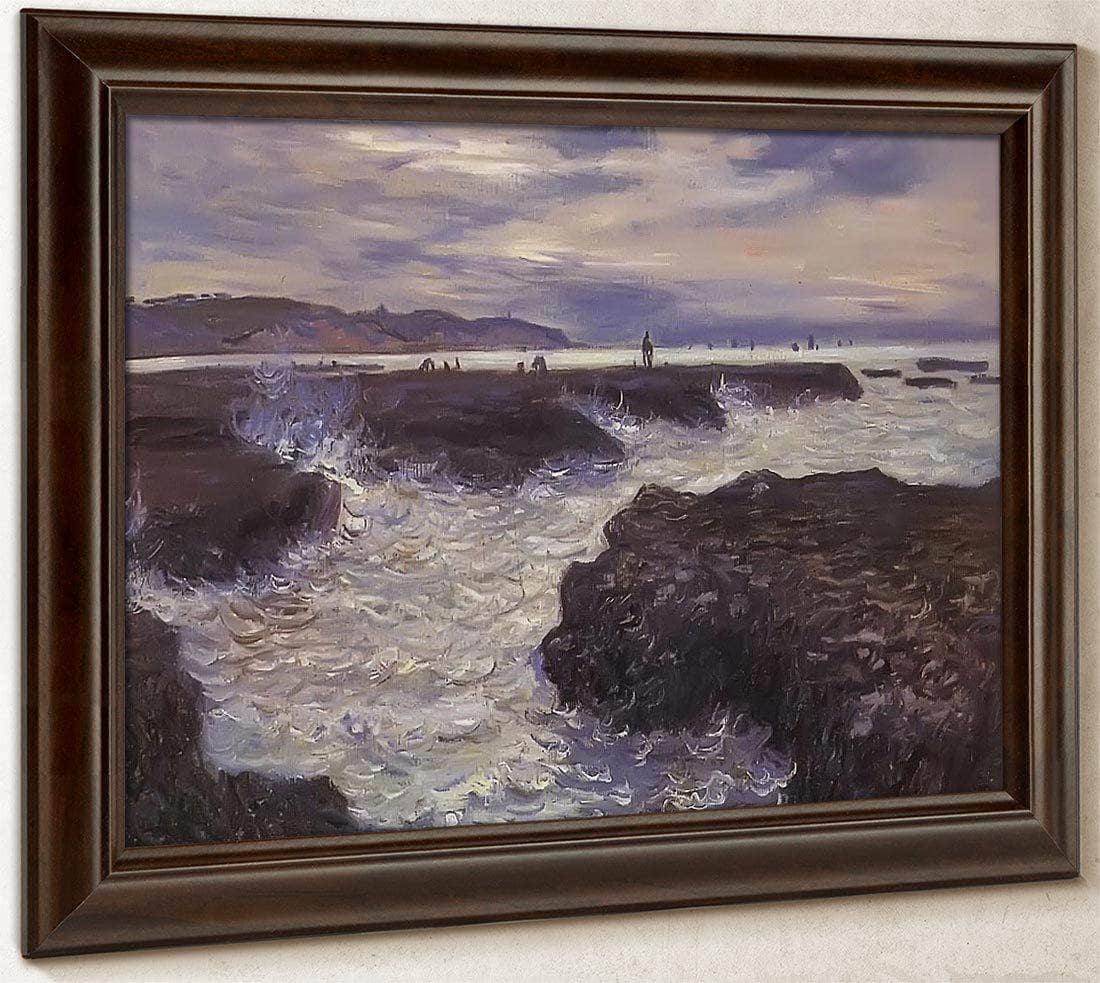 The Rocks Near Pourville At Ebb Tide By Claude Monet Fine Art Print