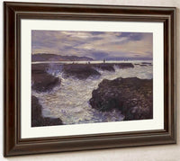 The Rocks Near Pourville At Ebb Tide By Claude Monet Fine Art Print