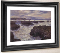 The Rocks Near Pourville At Ebb Tide By Claude Monet Fine Art Print