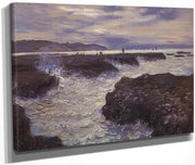 The Rocks Near Pourville At Ebb Tide By Claude Monet Fine Art Print