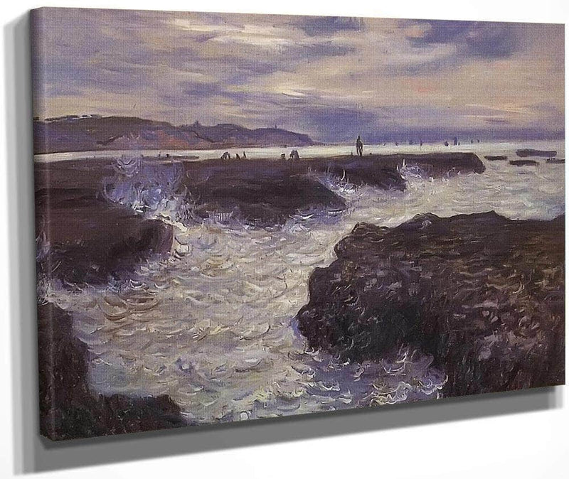 The Rocks Near Pourville At Ebb Tide By Claude Monet Fine Art Print