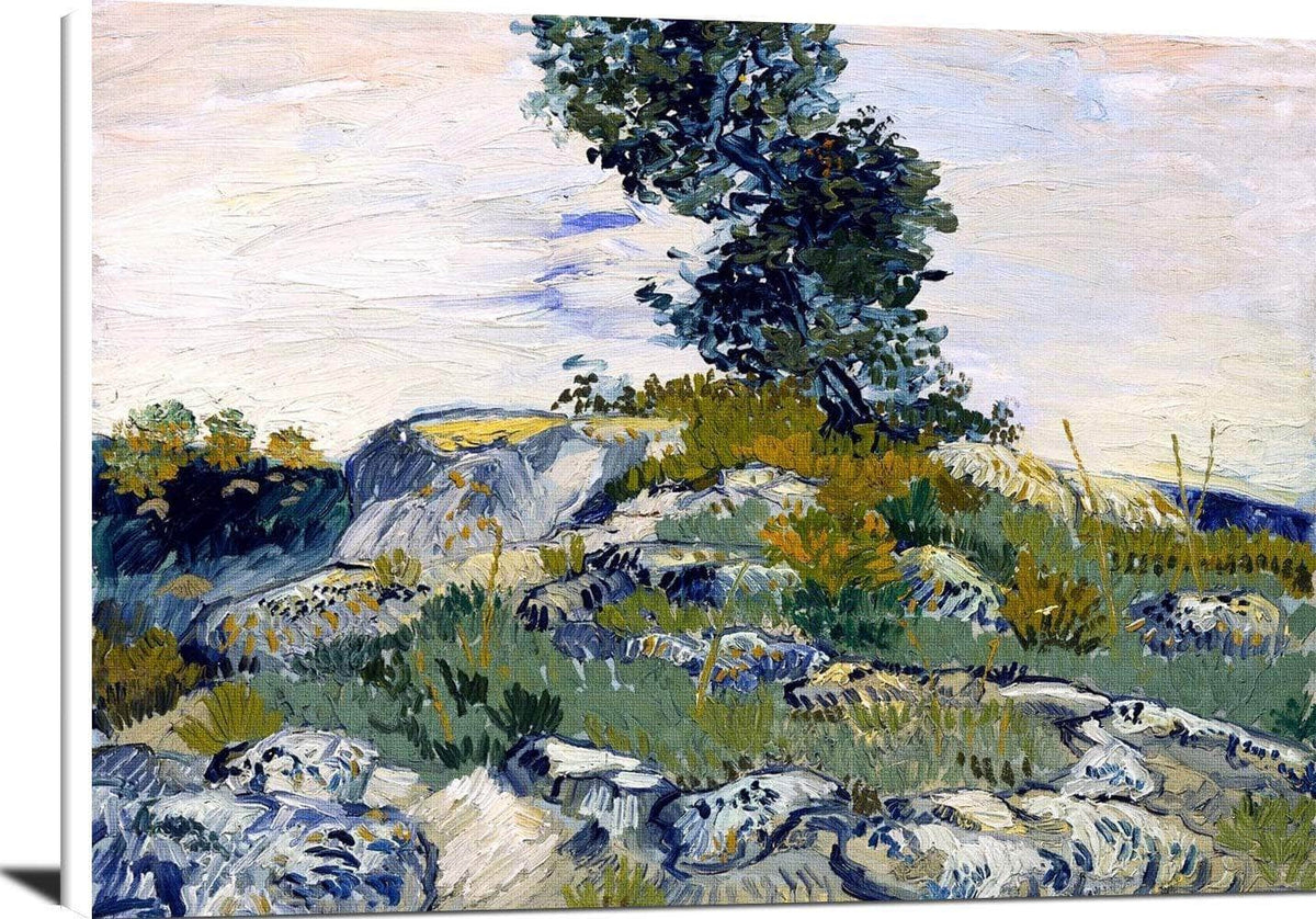 The Rocks Painting Vincent Van Gogh Canvas Art Fine Art Print