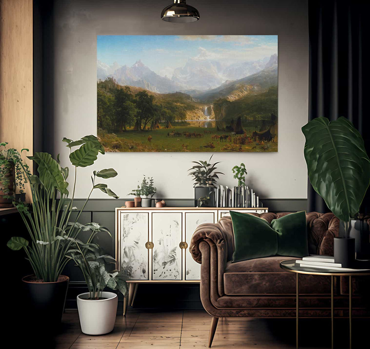 The Rocky Mountains Lander 1039 S Peak 1863 By Albert Bierstadt Fine Art Print