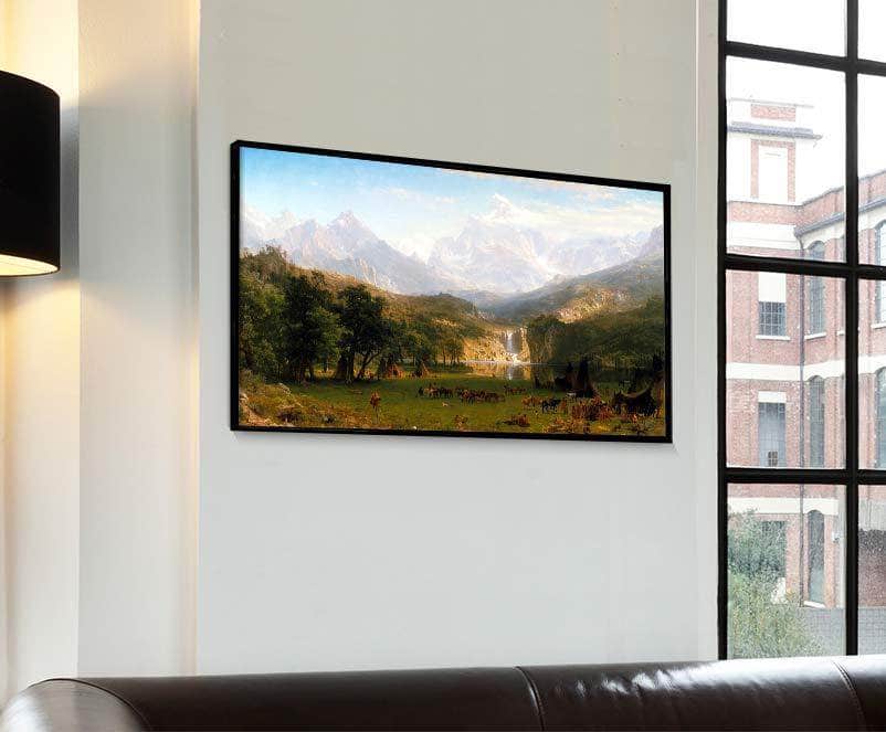 The Rocky Mountains, Lander's Peak Painting Albert Bierstadt Canvas Art Fine Art Print