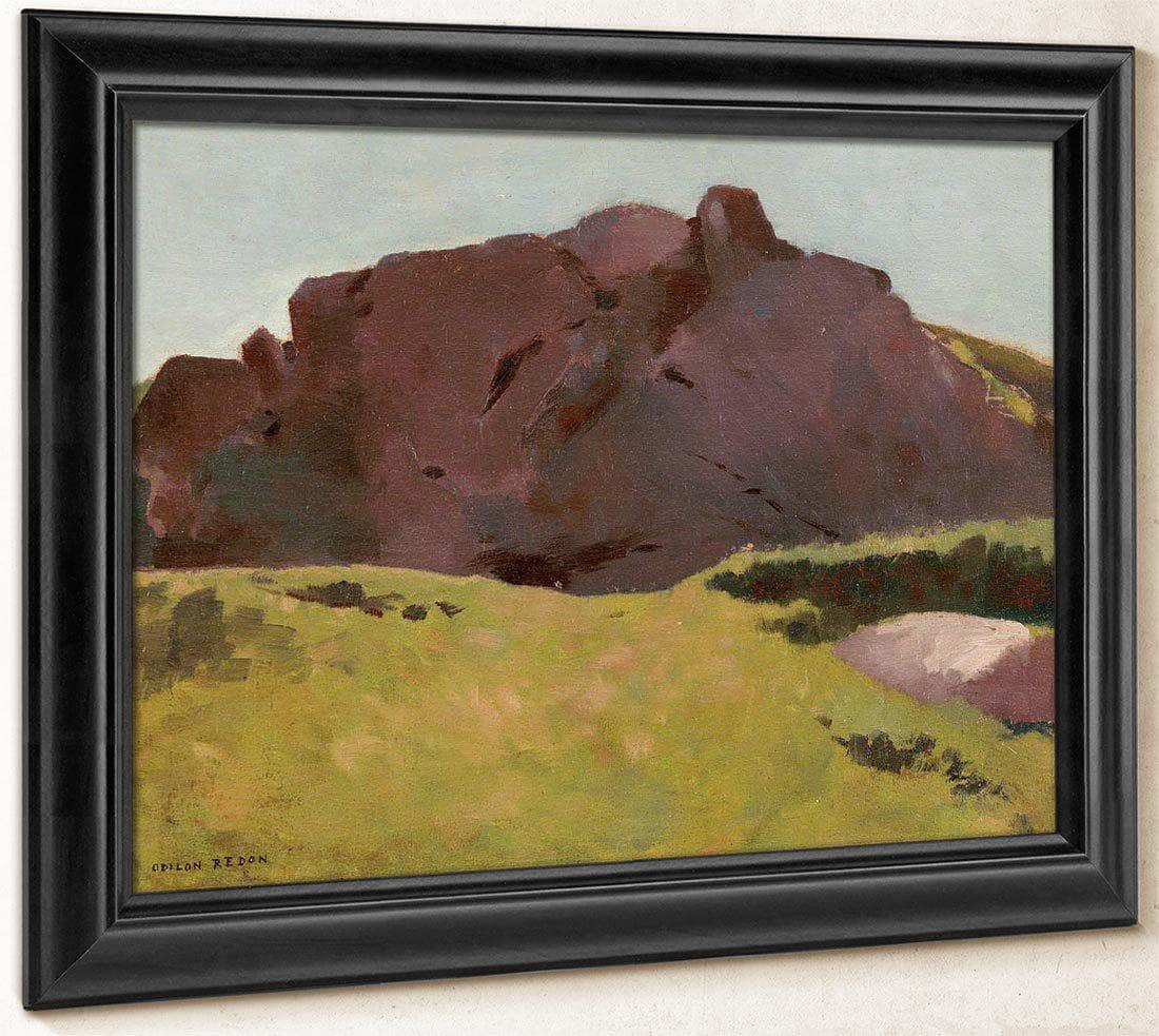 The Rocky Slope By Odilon Redon Fine Art Print