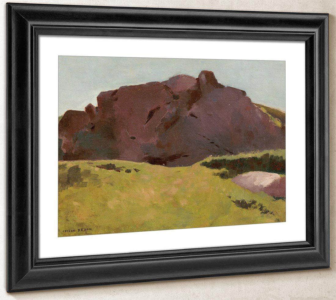 The Rocky Slope By Odilon Redon Fine Art Print