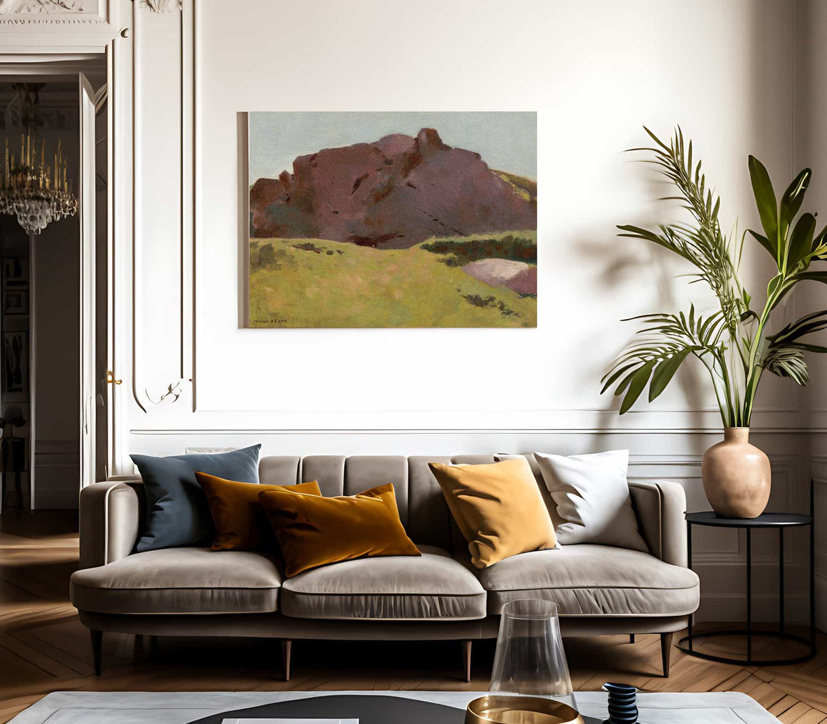 The Rocky Slope By Odilon Redon Fine Art Print