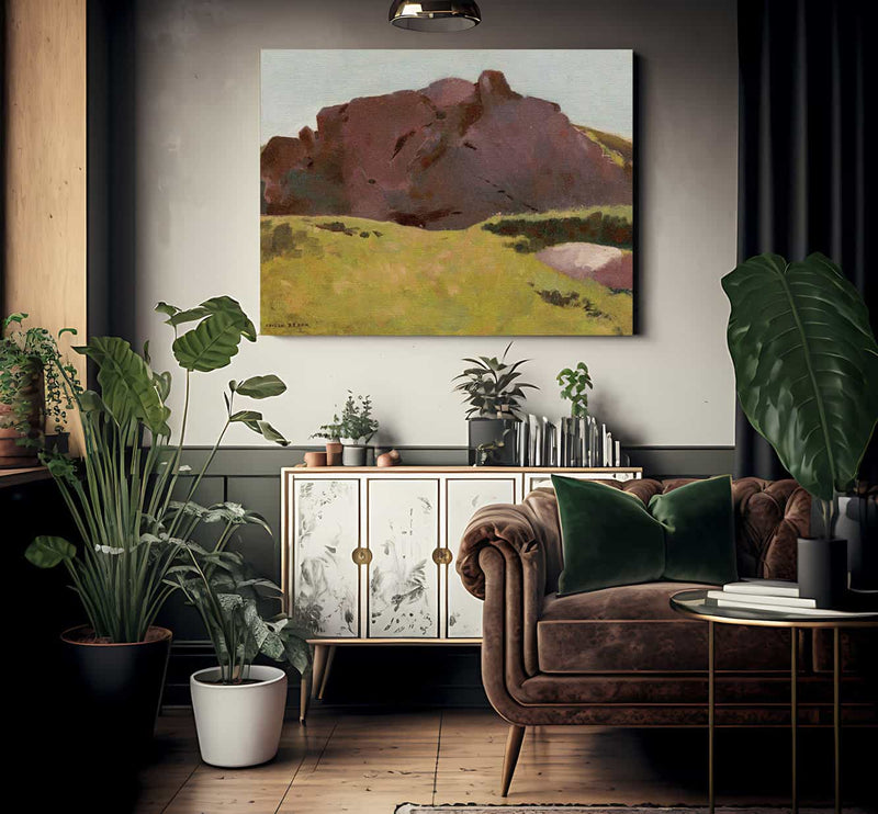 The Rocky Slope By Odilon Redon Fine Art Print