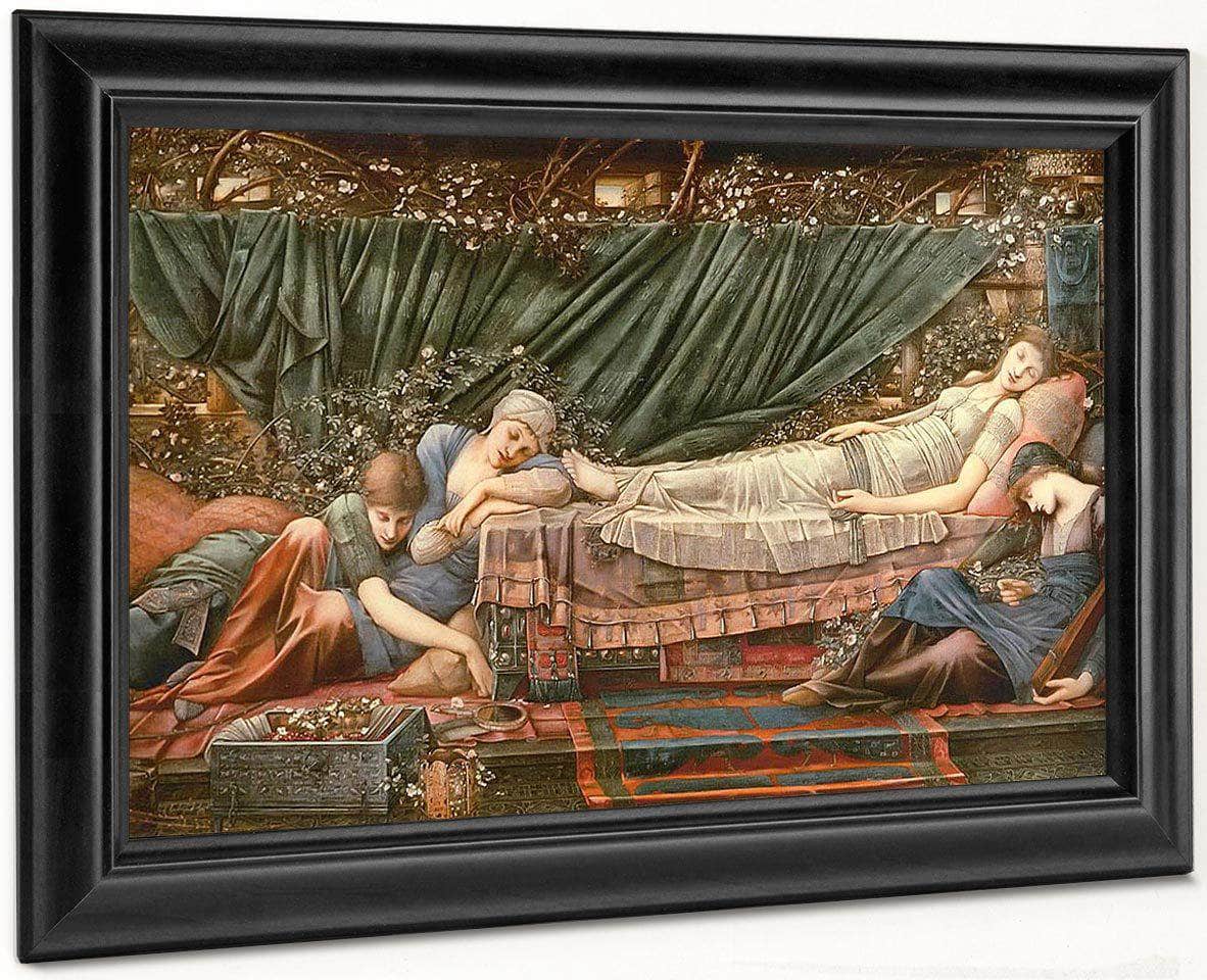 The Rose Bower From The Briar Rose Series By Edward Coley Burne Jones Fine Art Print