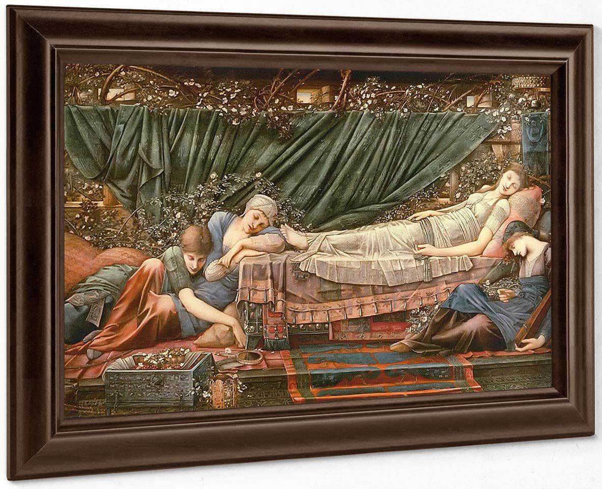 The Rose Bower From The Briar Rose Series By Edward Coley Burne Jones Fine Art Print