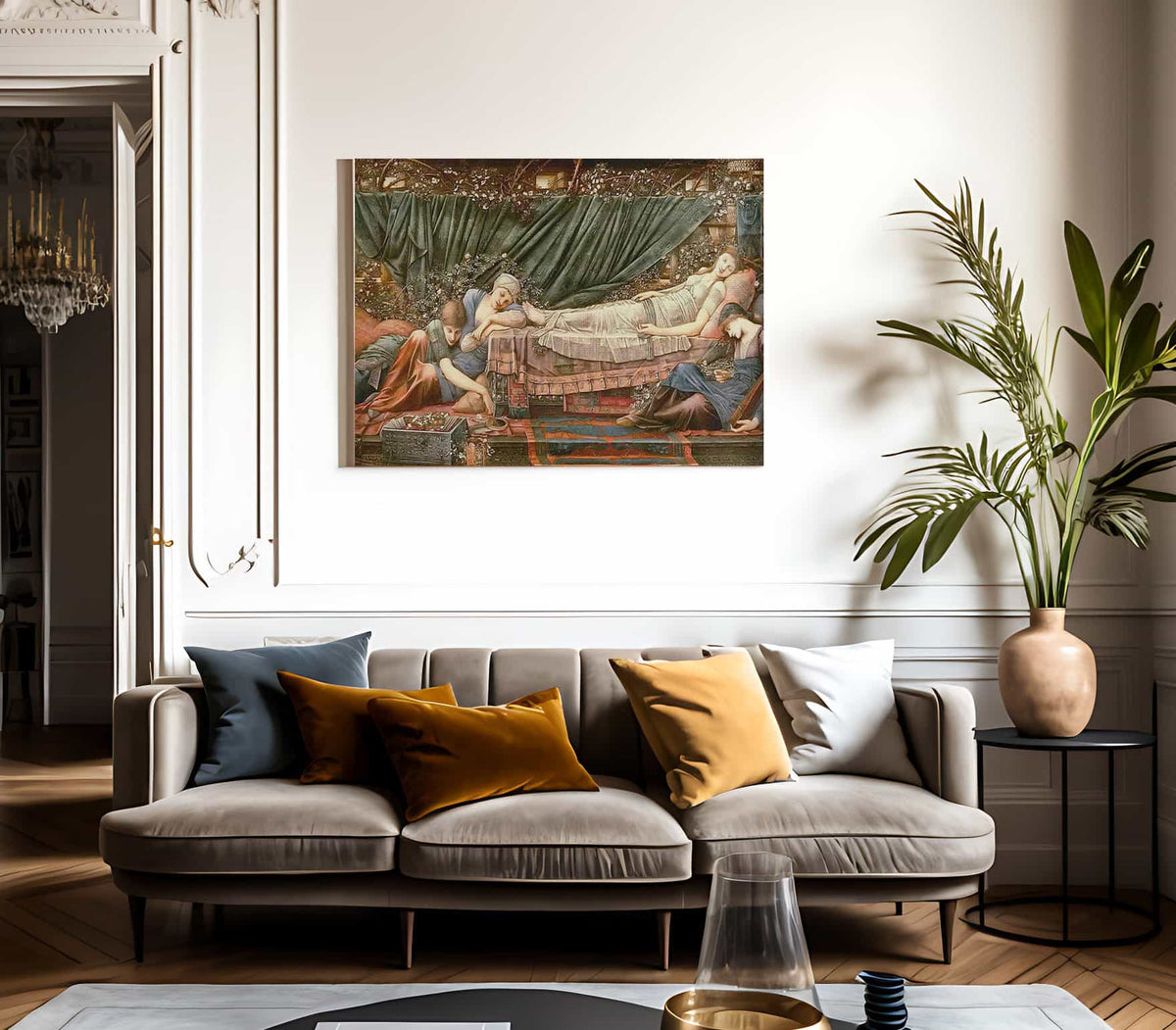 The Rose Bower From The Briar Rose Series By Edward Coley Burne Jones Fine Art Print