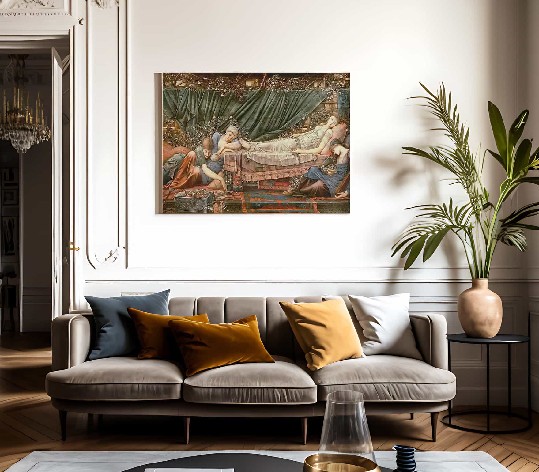The Rose Bower From The Briar Rose Series By Edward Coley Burne Jones Fine Art Print
