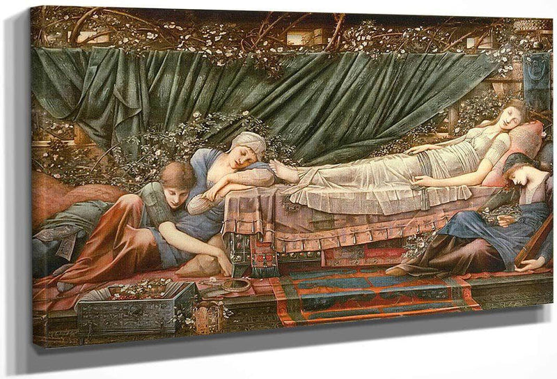 The Rose Bower From The Briar Rose Series By Edward Coley Burne Jones Fine Art Print