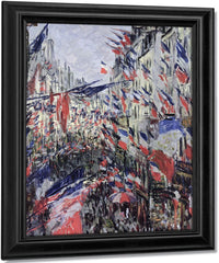 The Rue Saint Denis, Celebration Of June 30, 1878 By Claude Monet Fine Art Print