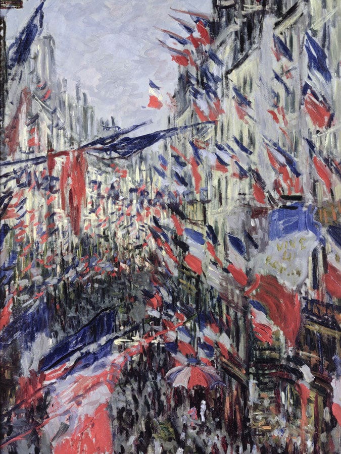 The Rue Saint Denis, Celebration Of June 30, 1878 By Claude Monet Fine Art Print