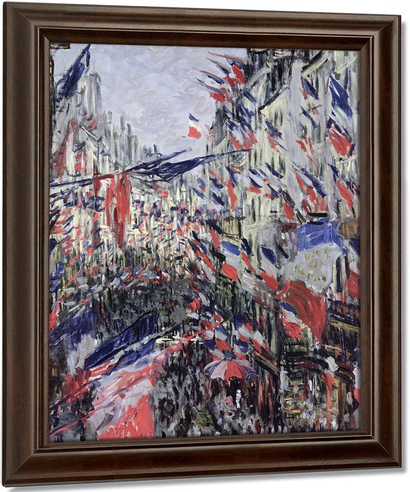 The Rue Saint Denis, Celebration Of June 30, 1878 By Claude Monet Fine Art Print