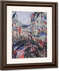 The Rue Saint Denis, Celebration Of June 30, 1878 By Claude Monet Fine Art Print