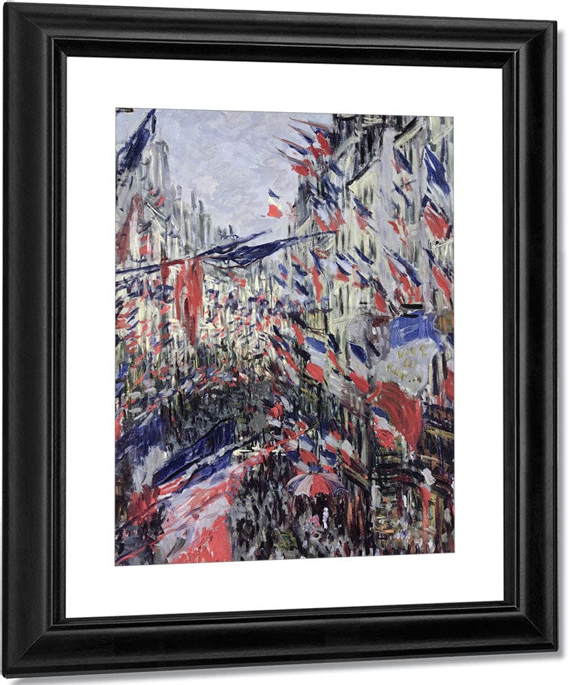 The Rue Saint Denis, Celebration Of June 30, 1878 By Claude Monet Fine Art Print