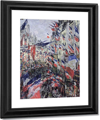 The Rue Saint Denis, Celebration Of June 30, 1878 By Claude Monet Fine Art Print