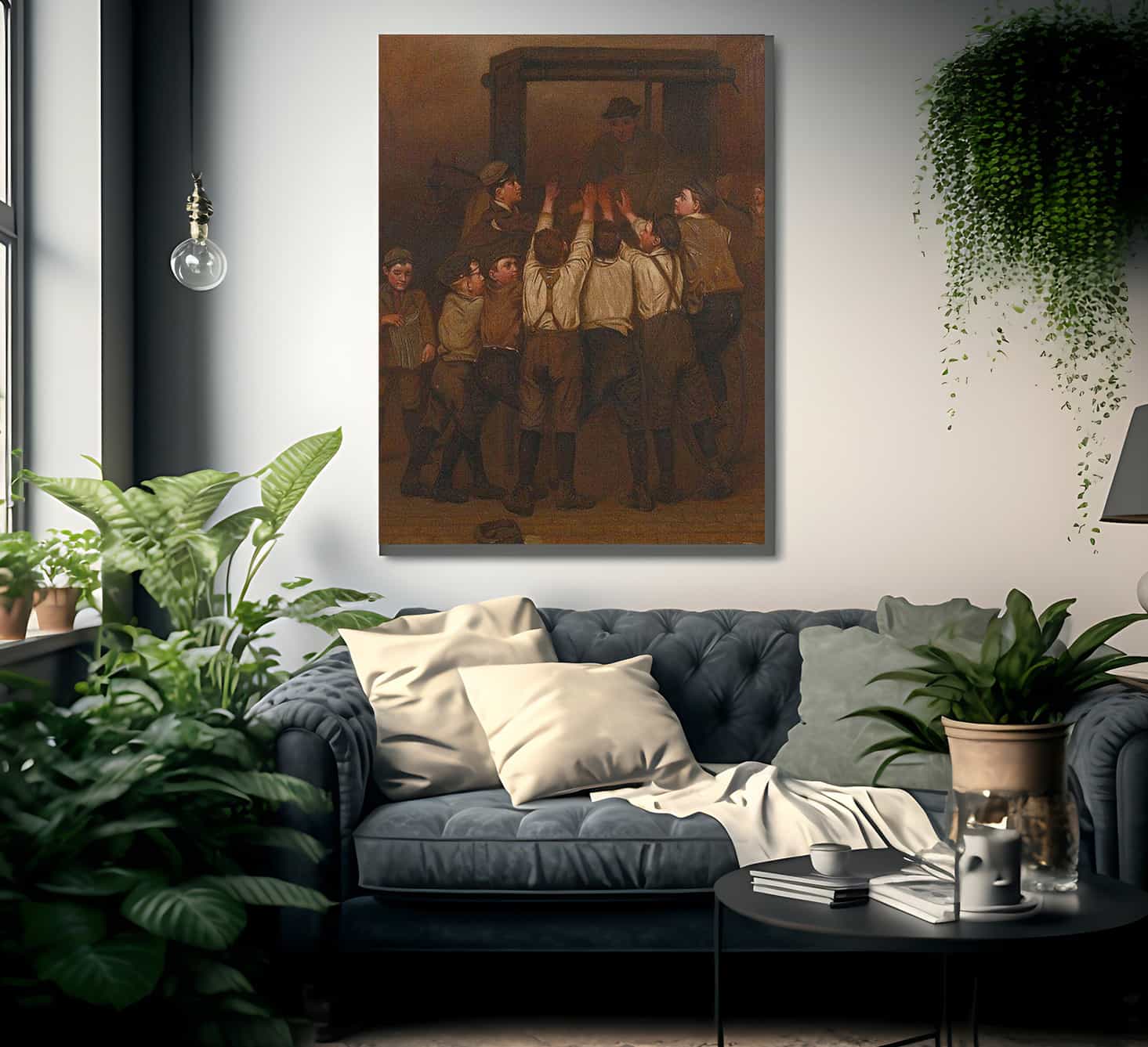 The Rush For Evening Papers By John George Brown Fine Art Print