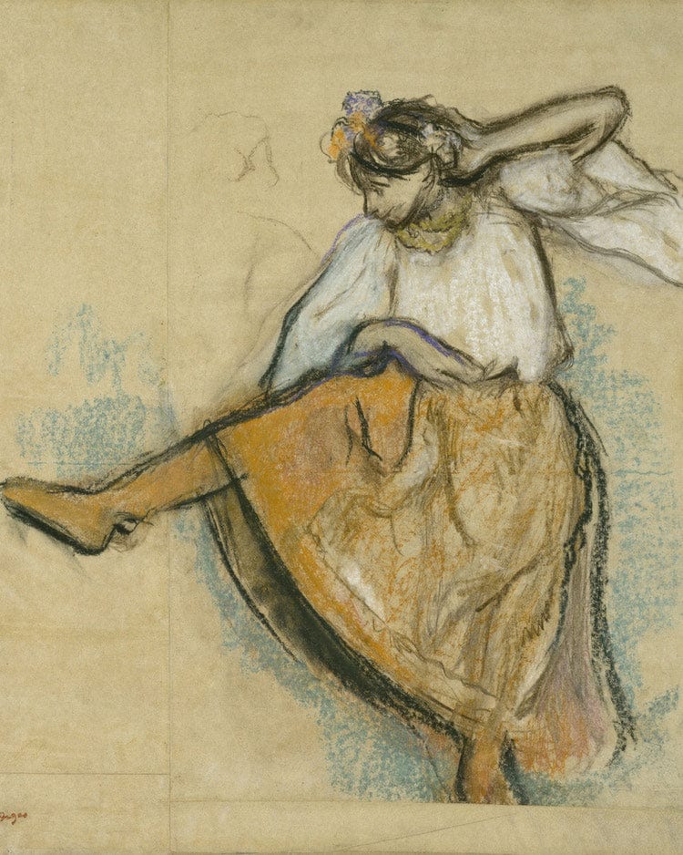 The Russian Dancer By Edgar Degas Fine Art Print