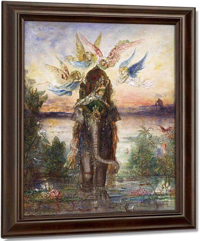 The Sacred Elephant Peri 1882 By Gustave Moreau Fine Art Print