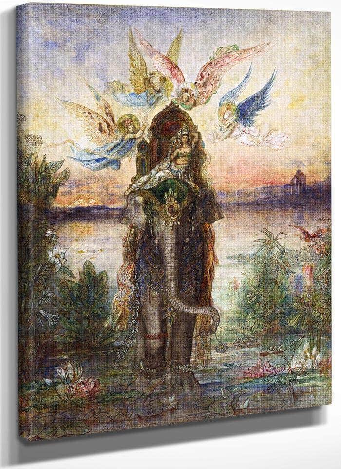 The Sacred Elephant Peri 1882 By Gustave Moreau Fine Art Print