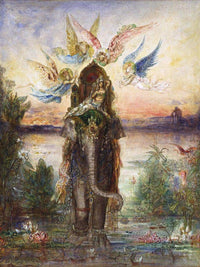 The Sacred Elephant Peri 1882 By Gustave Moreau Fine Art Print